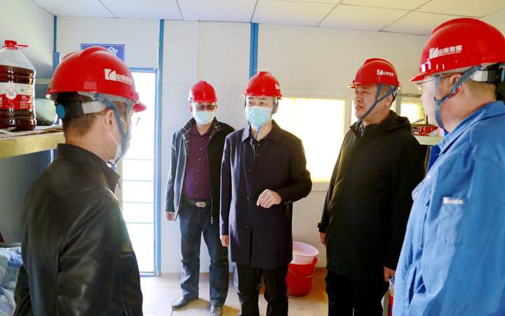 公司领导到金城公司项目工地督导安全工作