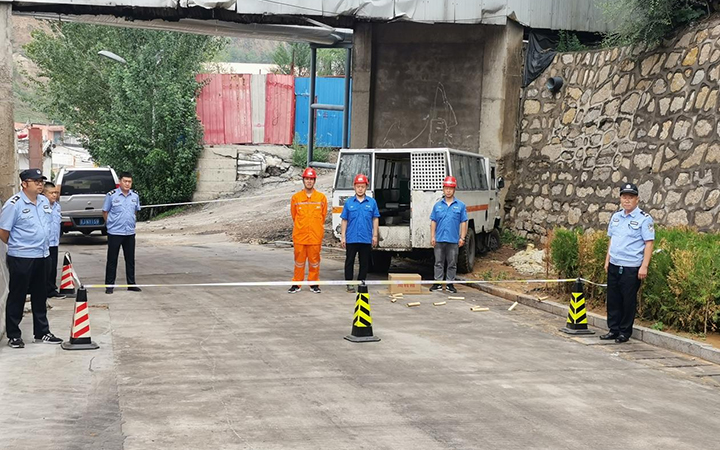 斜沟矿开展民爆物品事故应急演练_基层动态